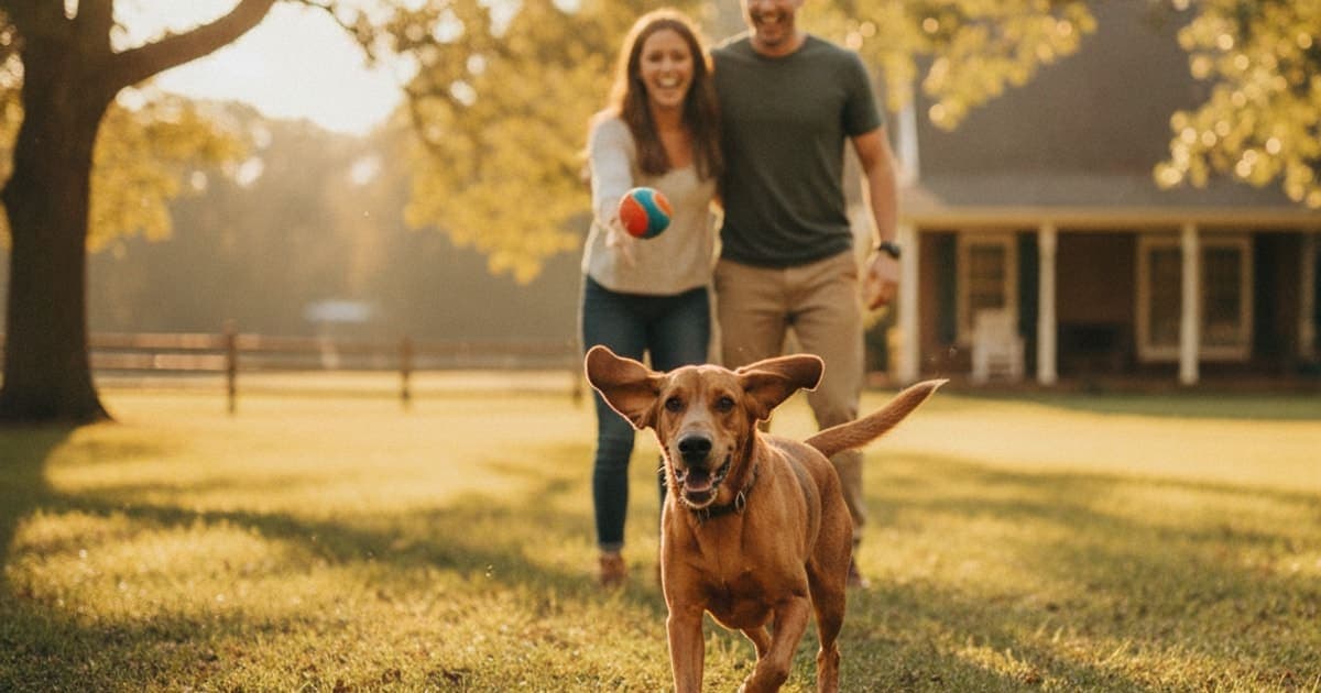 A dog being cared for at home, illustrating joint support for coonhounds: what actually helps