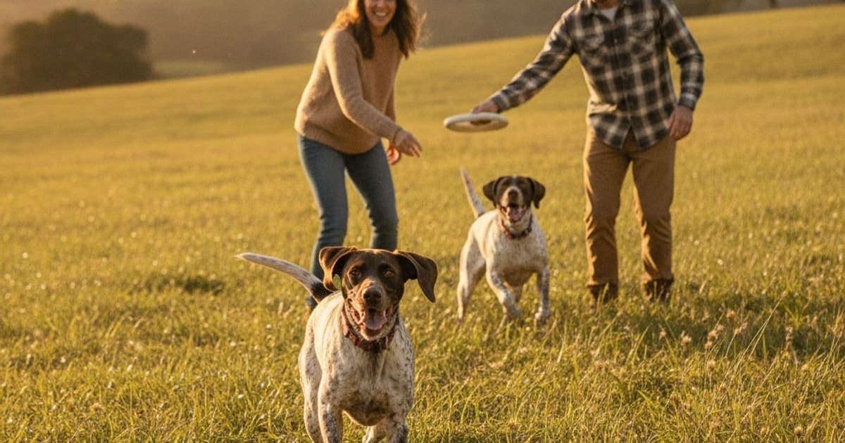 A dog being cared for at home, illustrating joint support for german shorthaired pointers: what helps