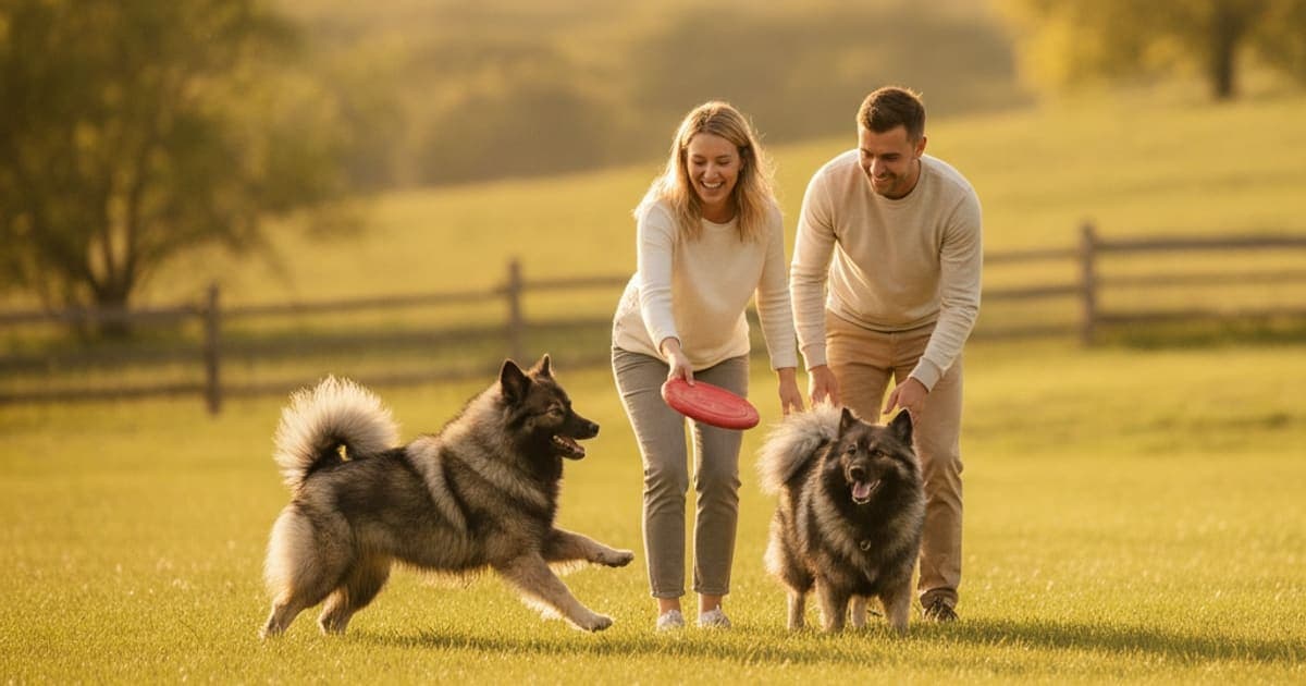 A dog being cared for at home, illustrating joint support for keeshonds: what actually helps