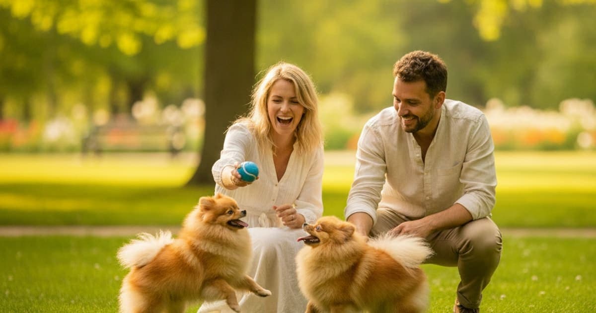 A dog being cared for at home, illustrating joint support for pomeranians: what actually helps