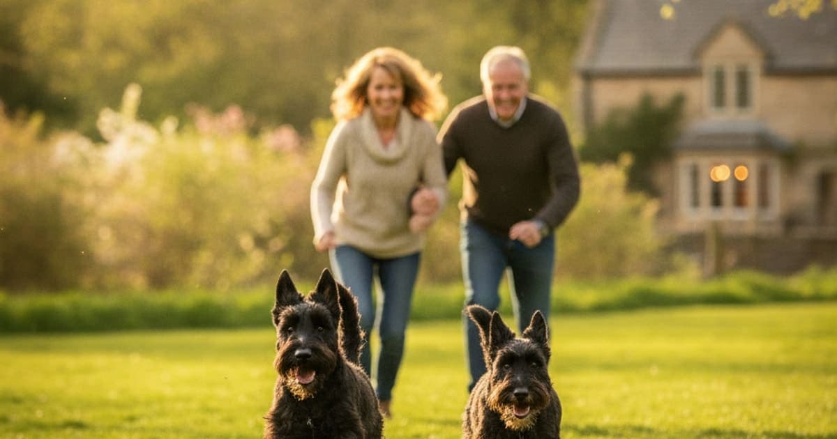 A dog being cared for at home, illustrating joint support for scottish terriers: what actually helps