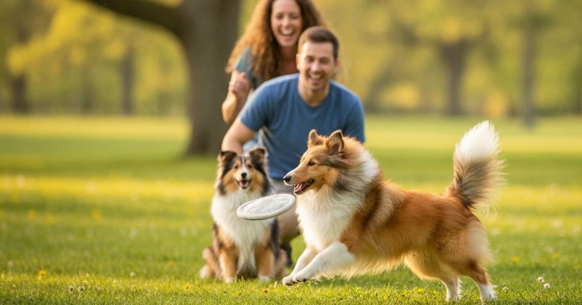 A dog being cared for at home, illustrating joint support for shetland sheepdogs: what helps
