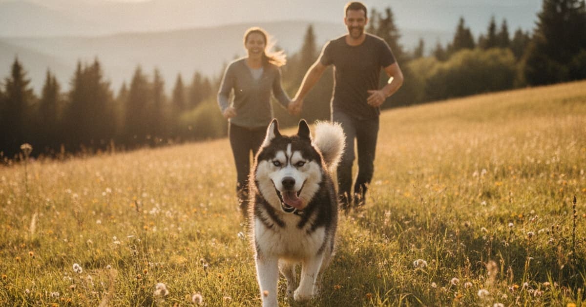 A dog being cared for at home, illustrating joint support for siberian huskies: what actually helps