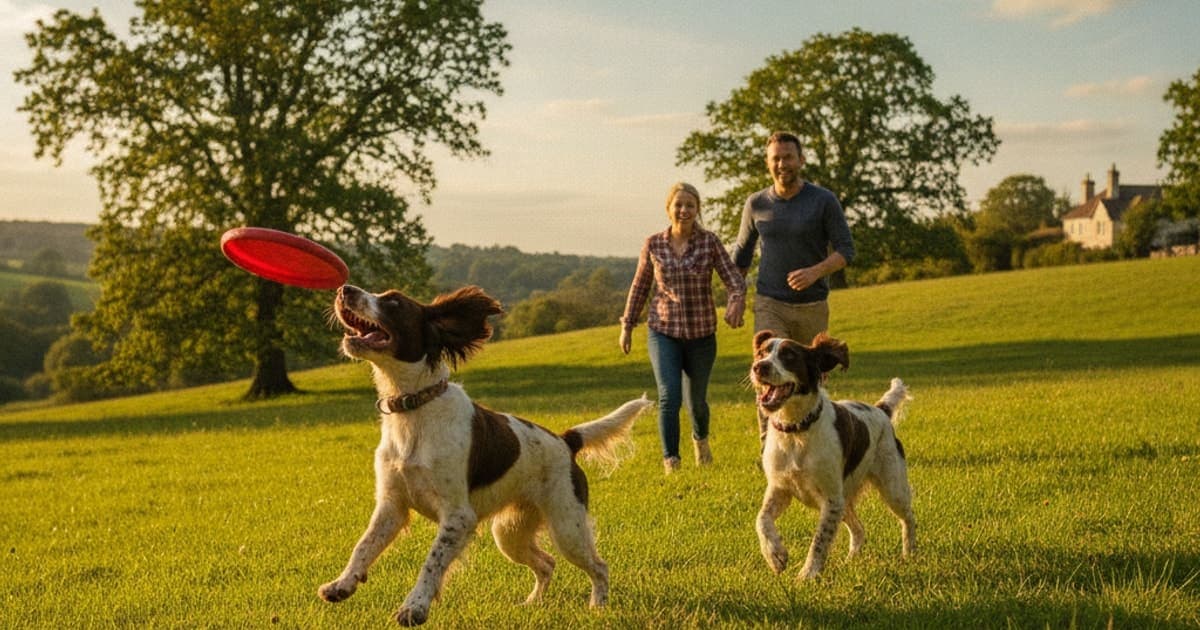 A dog being cared for at home, illustrating joint support for springer spaniels: what actually helps