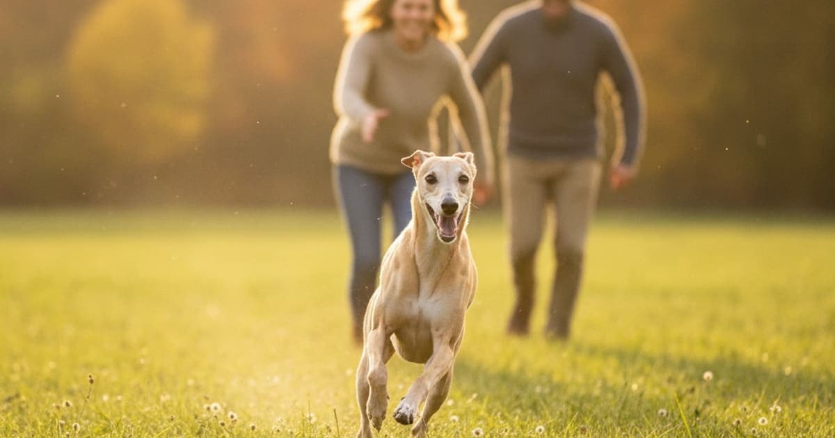 A dog being cared for at home, illustrating joint support for whippets: what actually helps