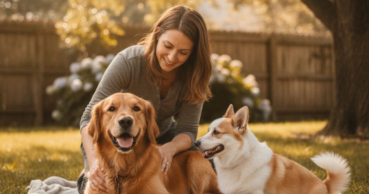 A dog being cared for at home, illustrating k9-repair for iliopsoas strain in dogs: does it work
