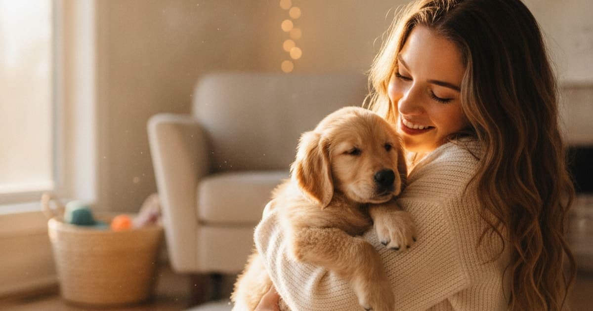 A dog being cared for at home, illustrating k9-repair for puppies: what owners need to know