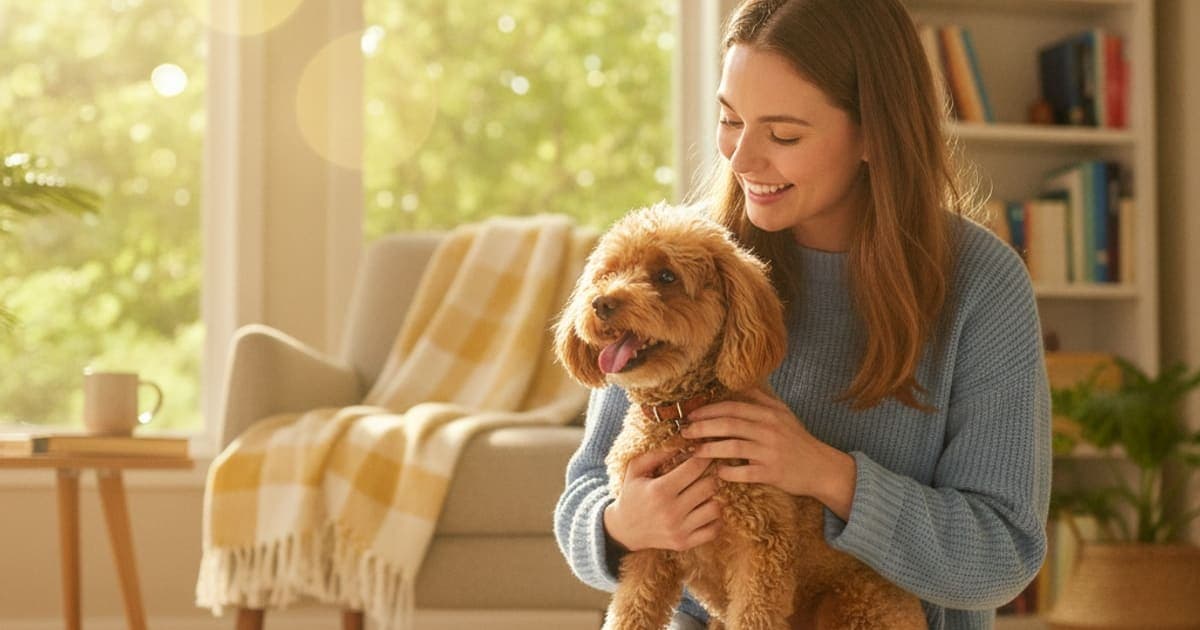A dog being cared for at home, illustrating k9-repair for toy breeds: joint support explained