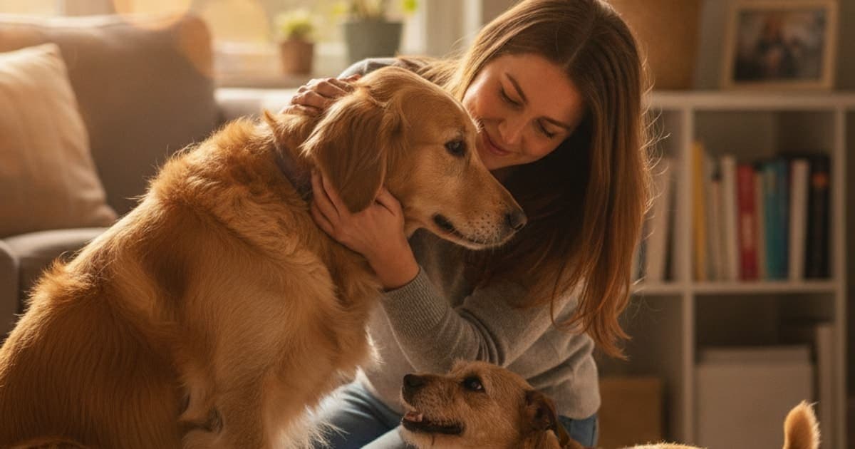 A dog being cared for at home, illustrating k9-repair for vestibular disease in dogs: does it work