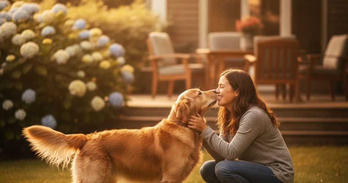 A dog being cared for at home, illustrating k9-repair and kidney safety: what owners need to know