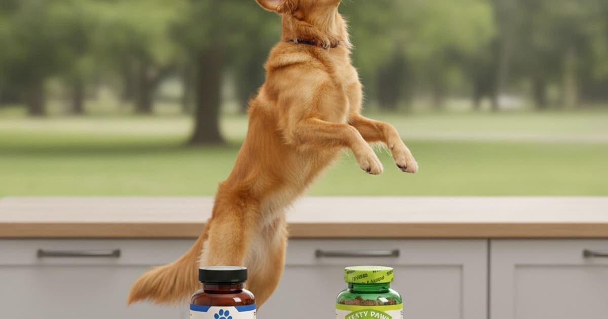 A dog being cared for at home, illustrating k9-repair vs zesty paws: which is better for dogs