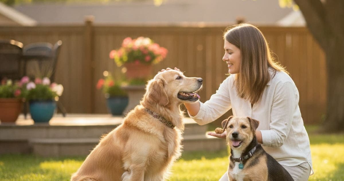 A dog being cared for at home, illustrating k9-repair: what to do if your dog reacts