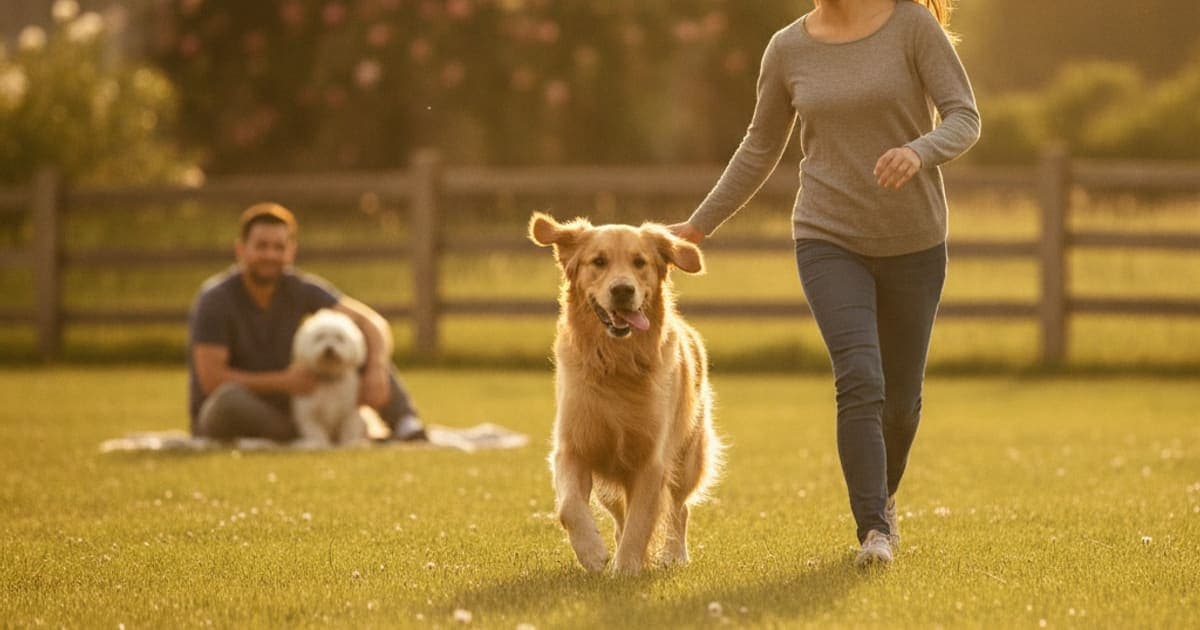 A dog being cared for at home, illustrating msm powder benefits for dogs: joints, allergies, seniors