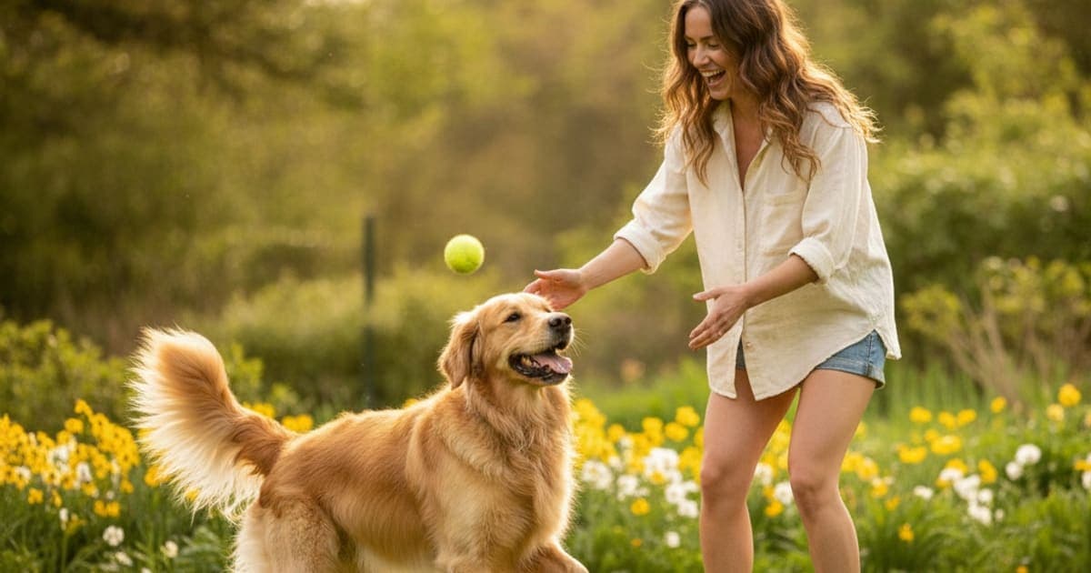 A dog being cared for at home, illustrating nasc dog supplements