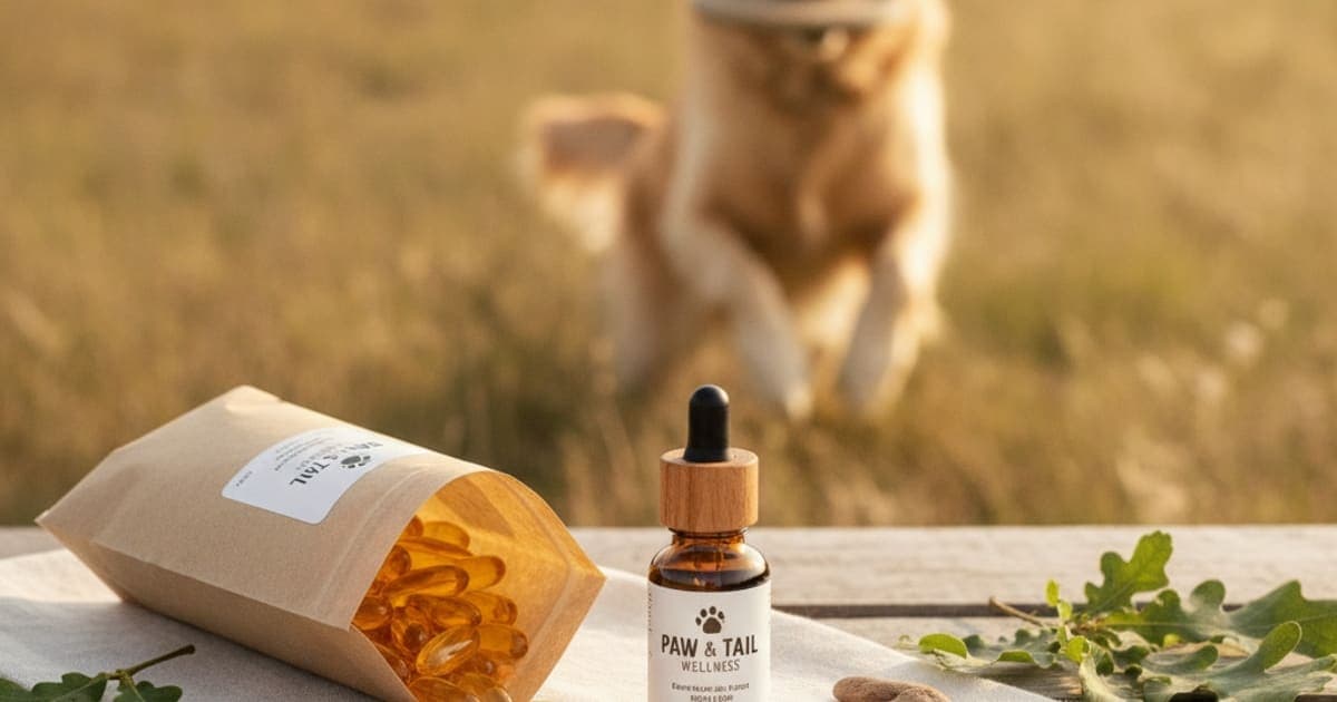 A dog being cared for at home, illustrating omega 3 for dogs joints