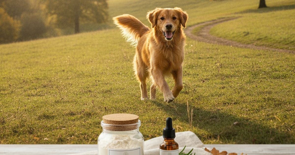 A dog being cared for at home, illustrating you give dogs peptides for arthritis? (what to know)