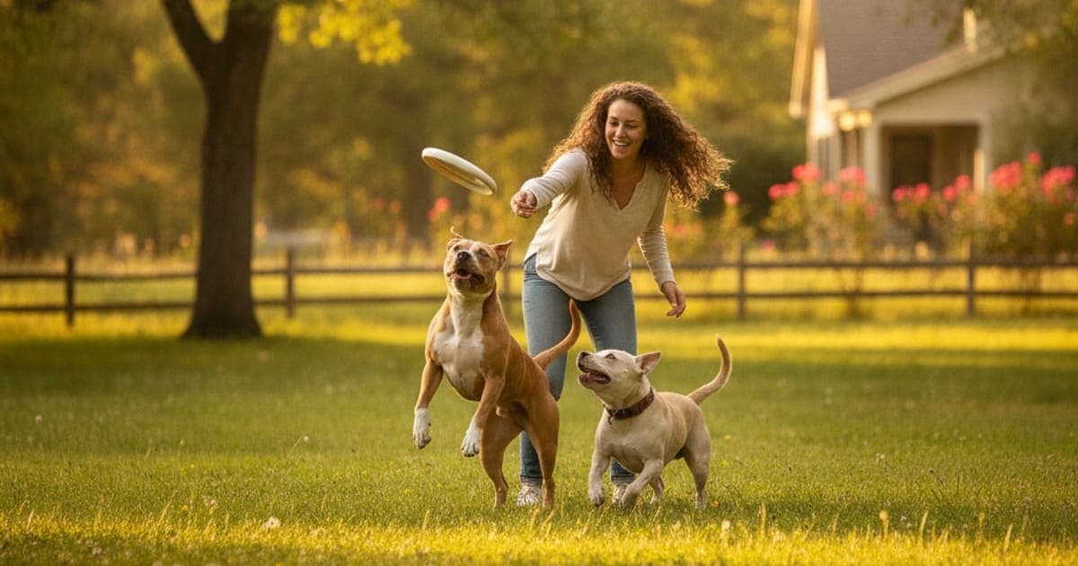 A dog being cared for at home, illustrating pitbull joint supplements