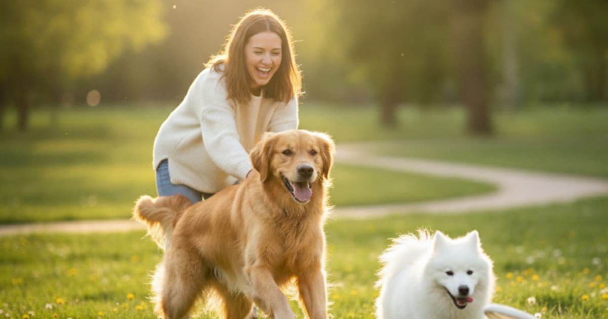 A dog being cared for at home, illustrating platinum dog supplements