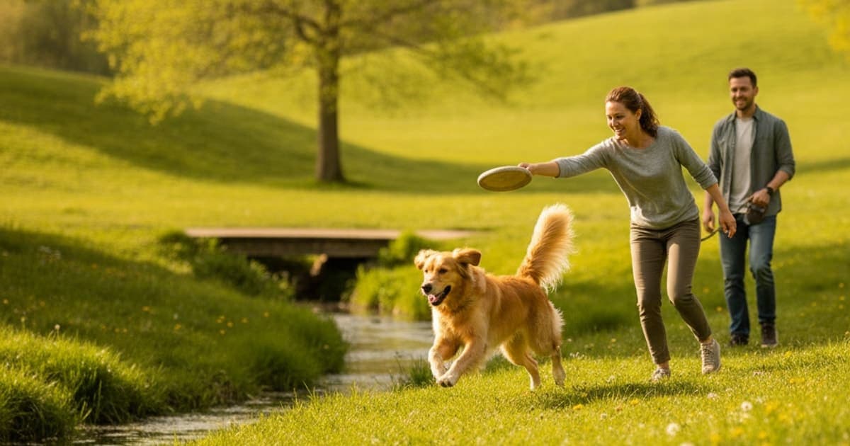 A dog being cared for at home, illustrating pointpet glucosamine chondroitin hip & joint explained