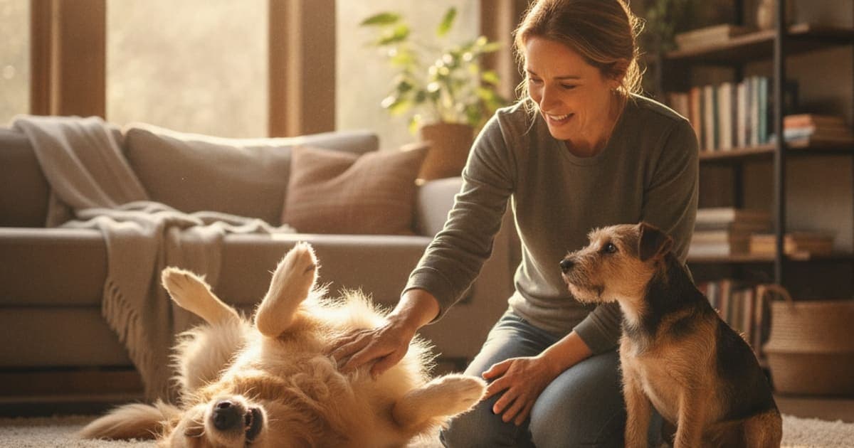 A dog being cared for at home, illustrating should i worry if my dog is falling over? (red flags)