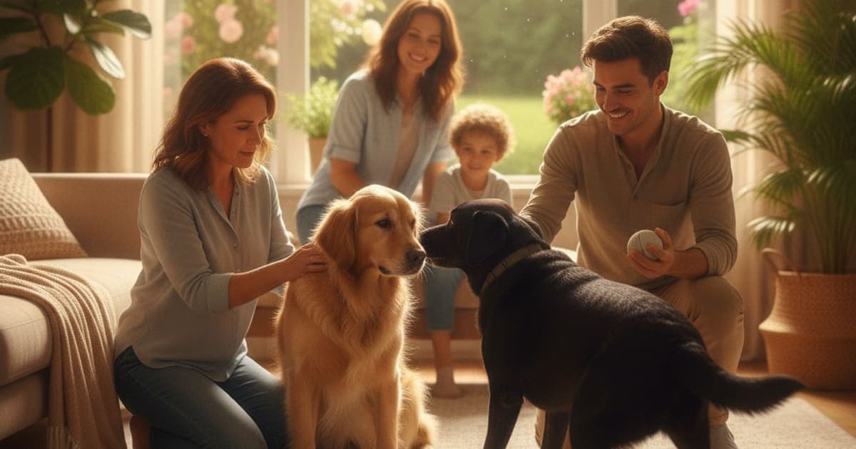A dog being cared for at home, illustrating dog loss of appetite with pain