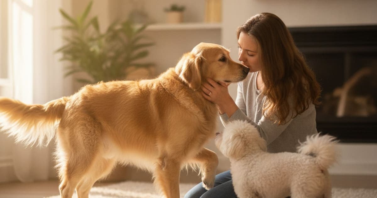 A dog being cared for at home, illustrating should i worry if my dog is suddenly limping? (triage)
