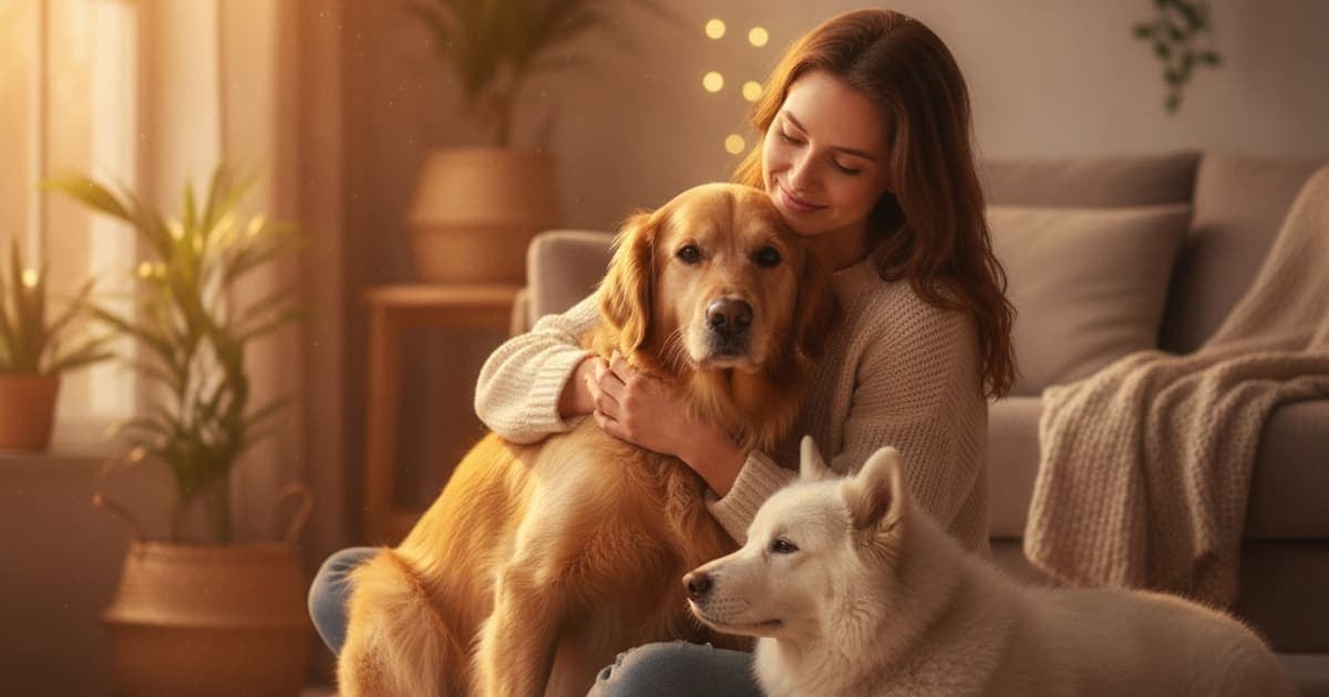 A dog being cared for at home, illustrating should i worry if my dog is whining at night? (causes)