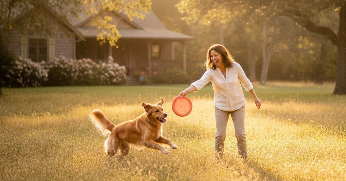 A dog being cared for at home, illustrating solid gold supplements for dogs