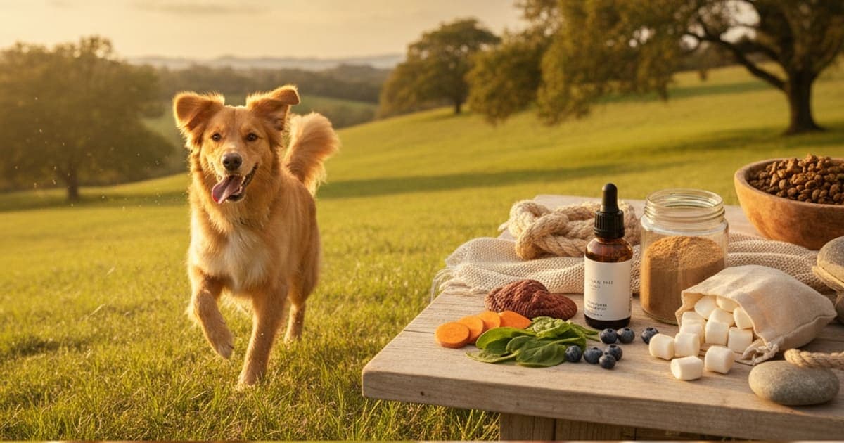 A dog being cared for at home, illustrating tb-500 for active dogs: what it does and why owners use it