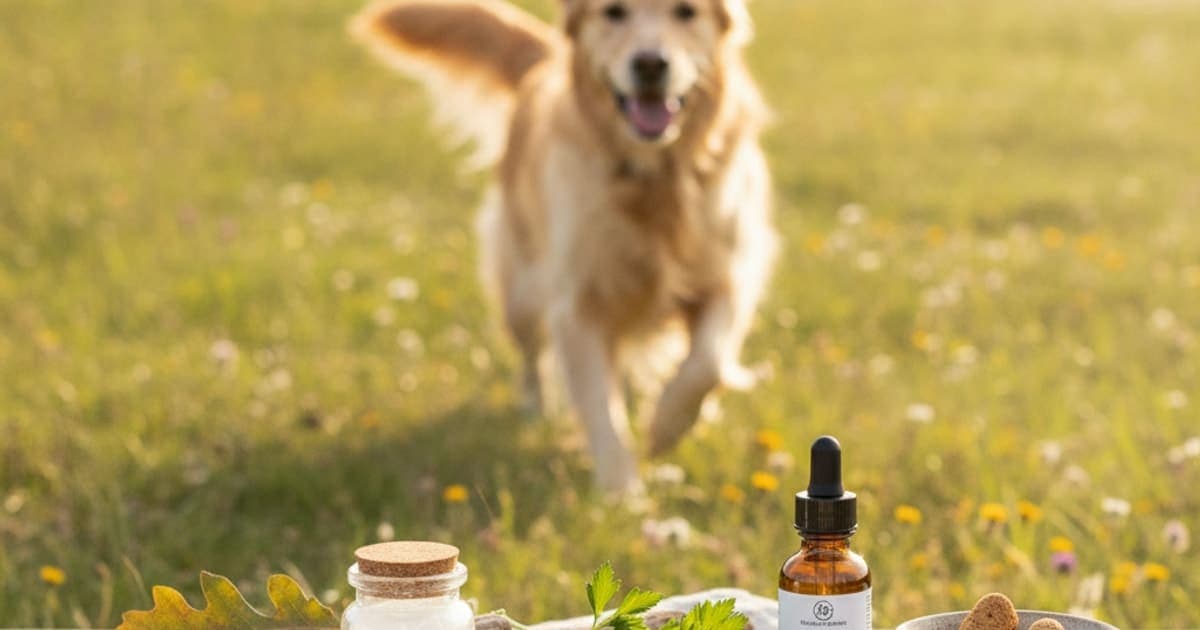 A dog being cared for at home, illustrating tb-500 for amputation recovery in dogs: does it work