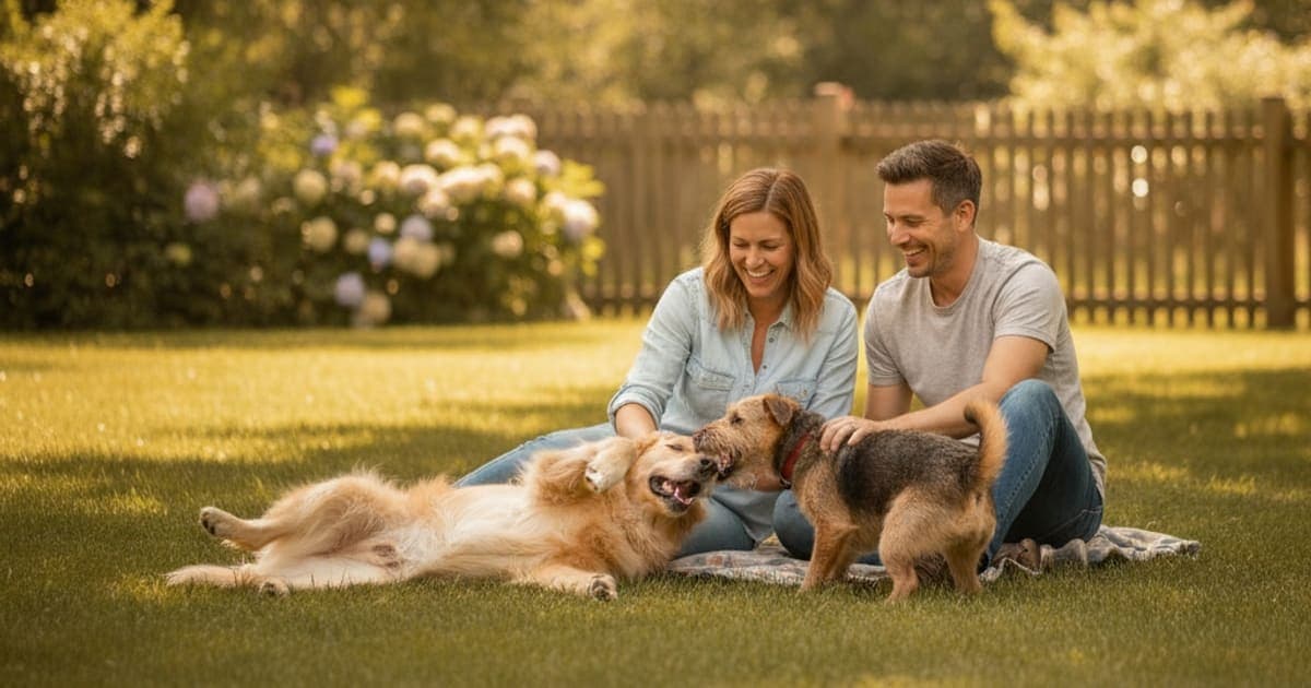 A dog being cared for at home, illustrating tb-500 for colitis in dogs: does it work