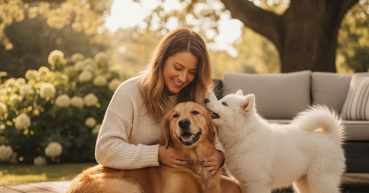 A dog being cared for at home, illustrating tb-500 for gastritis in dogs: does it work