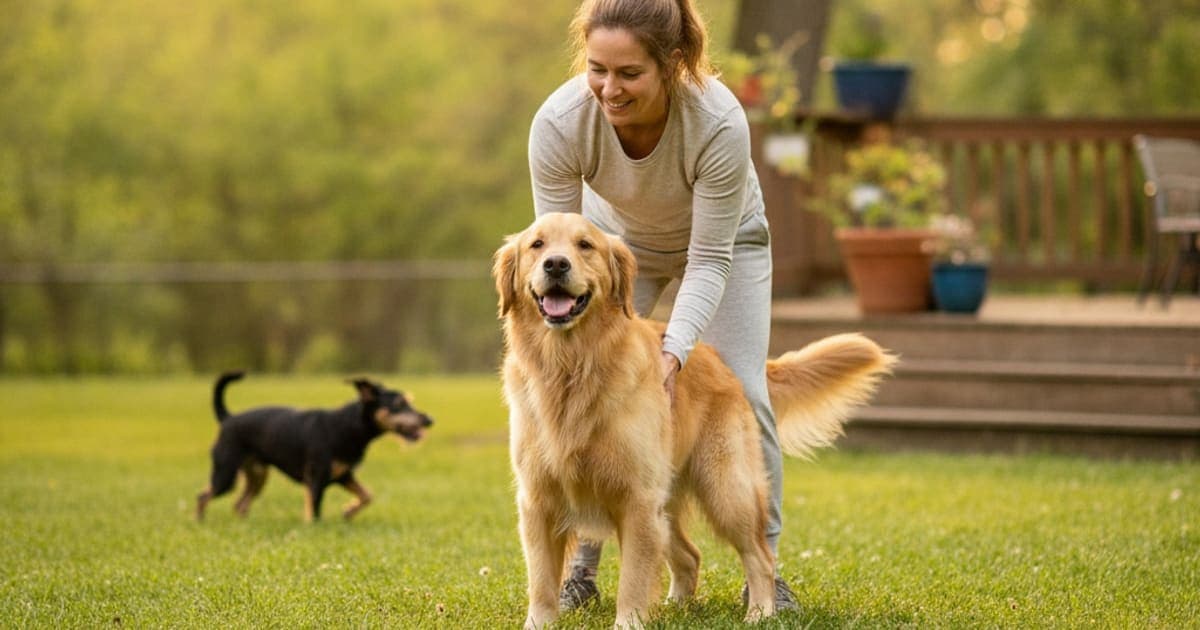 A dog being cared for at home, illustrating tb-500 for hind end weakness in dogs: does it work