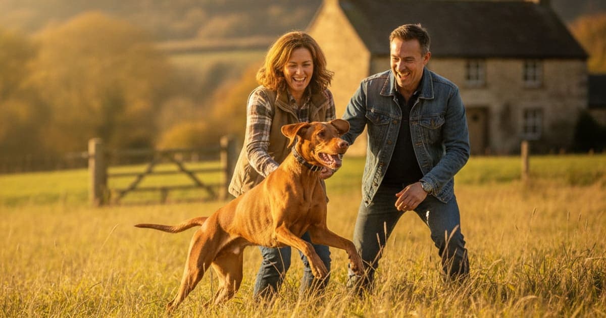 A dog being cared for at home, illustrating tb-500 for hunting dogs