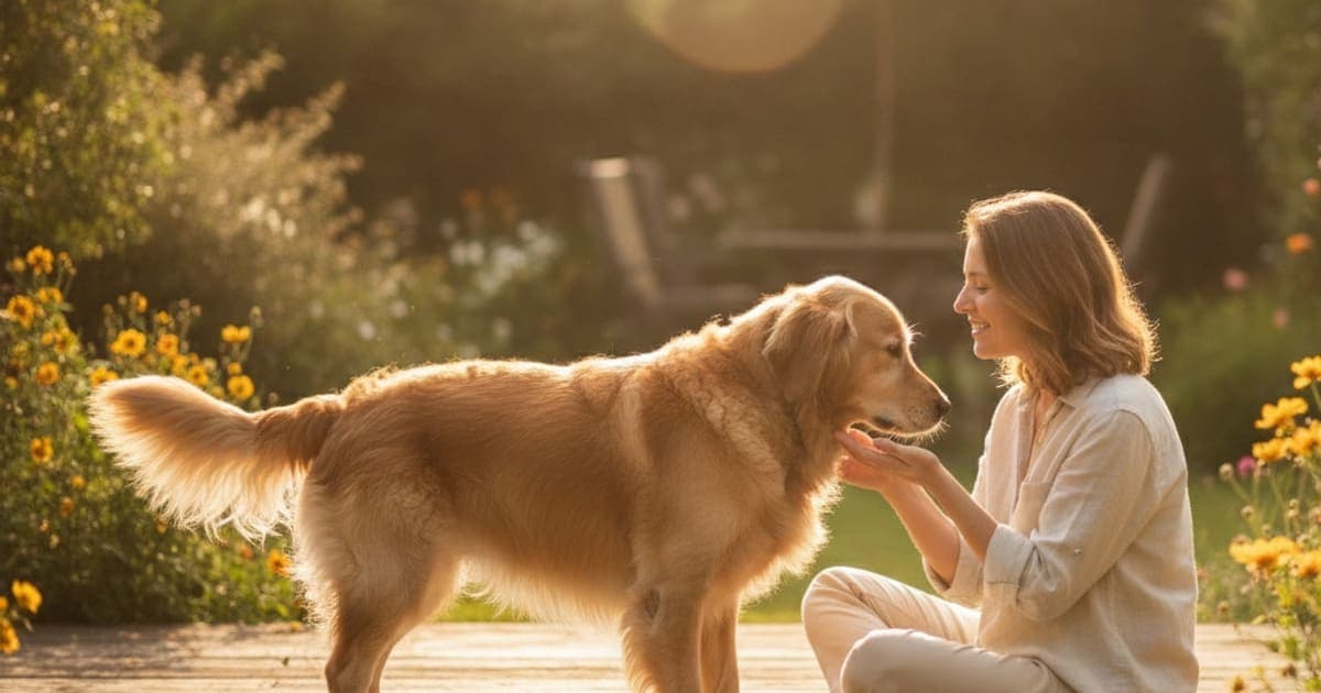 A dog being cared for at home, illustrating tb-500 for nerve damage in dogs: does it work