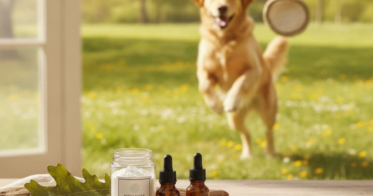 A dog being cared for at home, illustrating tb-500 for panosteitis in dogs: does it work