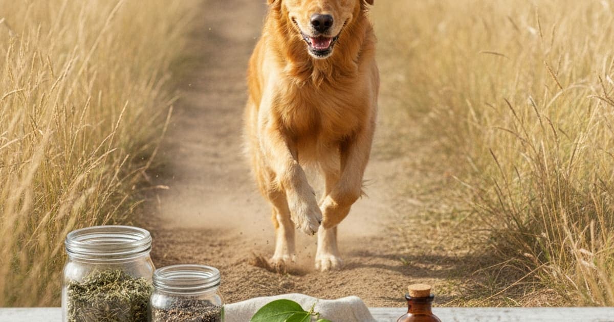 A dog being cared for at home, illustrating tb-500 for sporting dogs: what owners should know