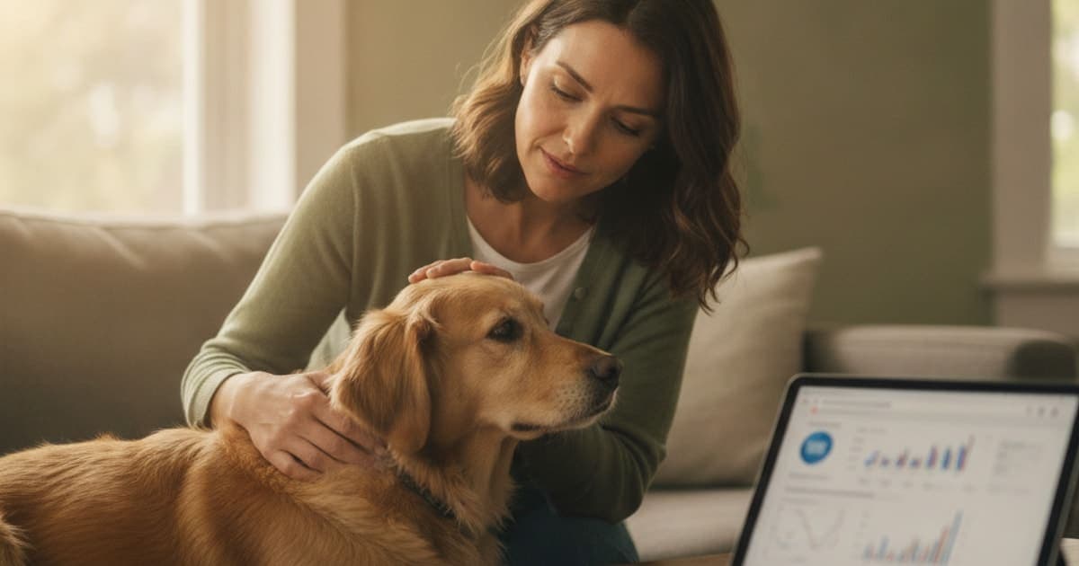 A dog being cared for at home, illustrating is tb-500 covered by pet insurance in 2026 for dogs
