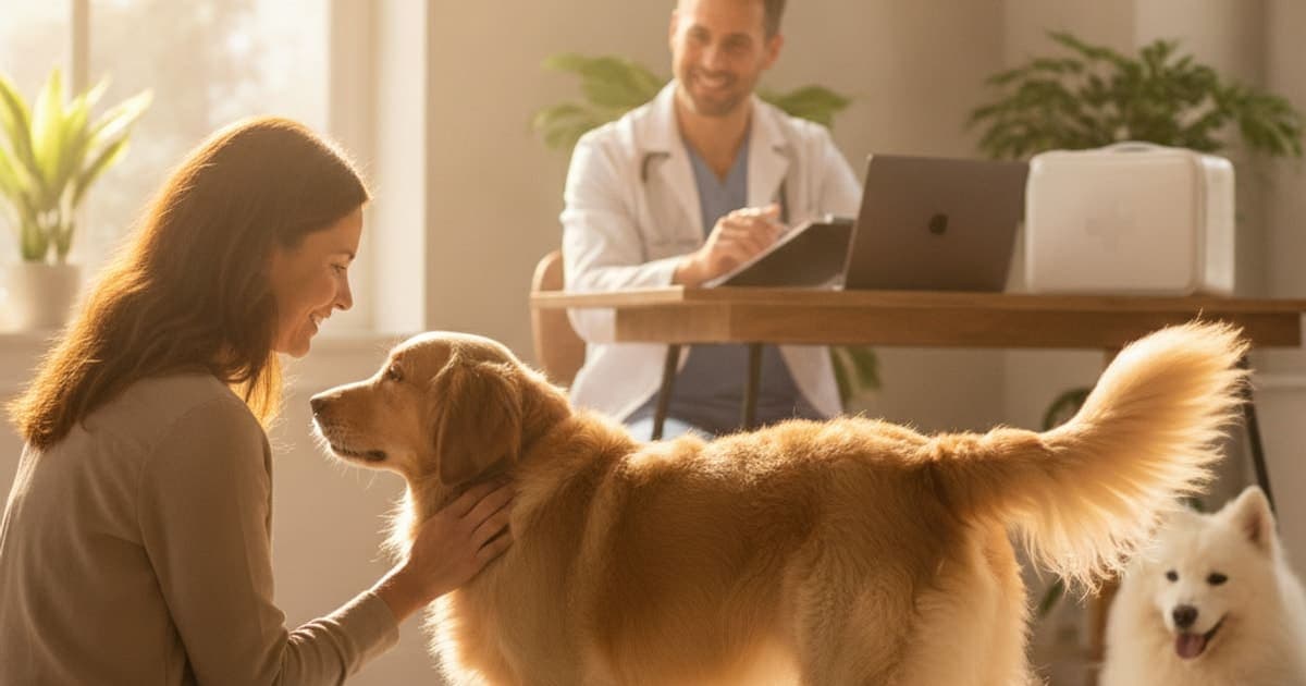 A dog being cared for at home, illustrating tb-500 and kidney safety: what dog owners should know