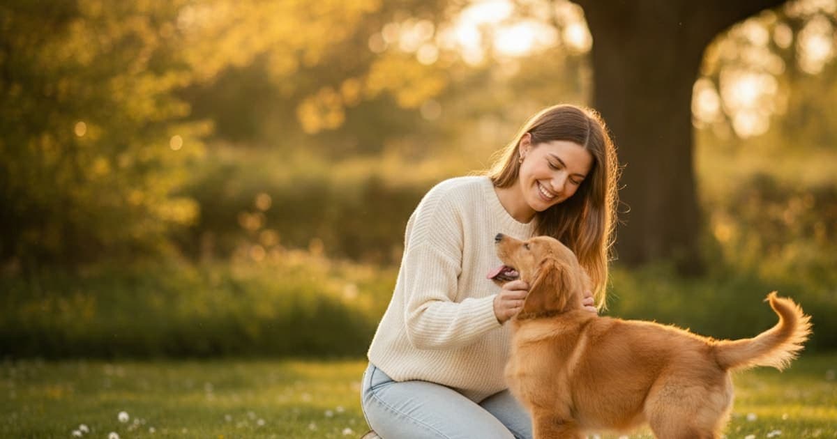 A dog being cared for at home, illustrating tb-500 and puppies: what owners need to know