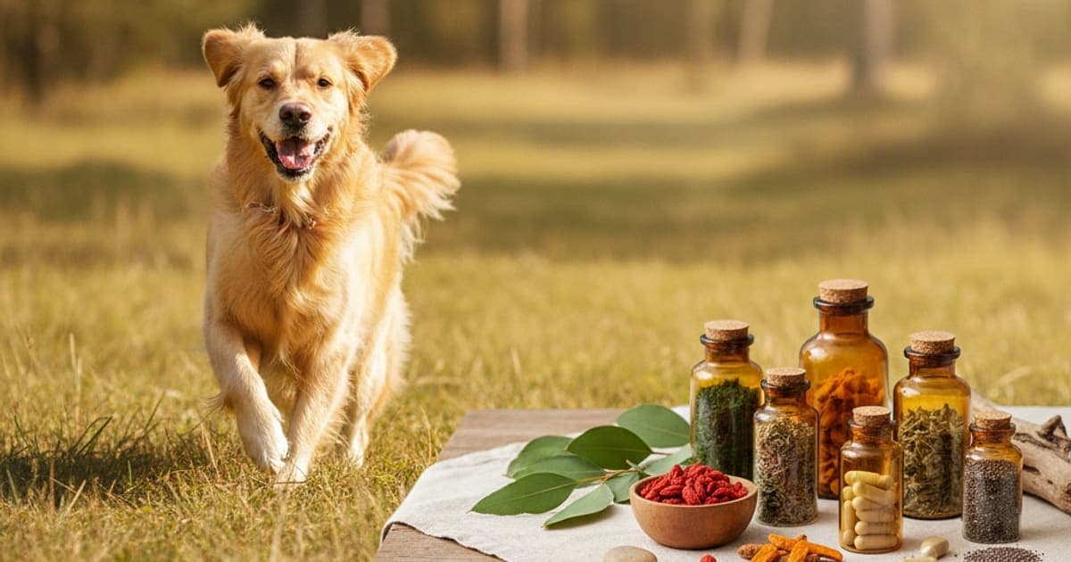 A dog being cared for at home, illustrating tb-500 second cycle for dogs