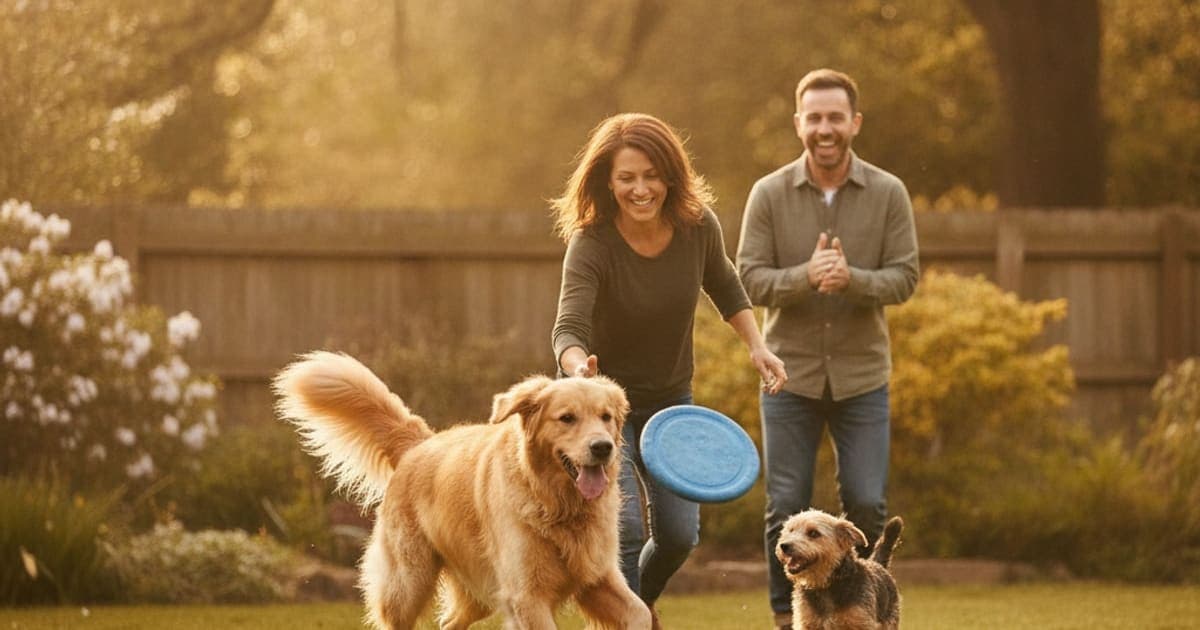 A dog being cared for at home, illustrating tb-500 vs adequan for dogs