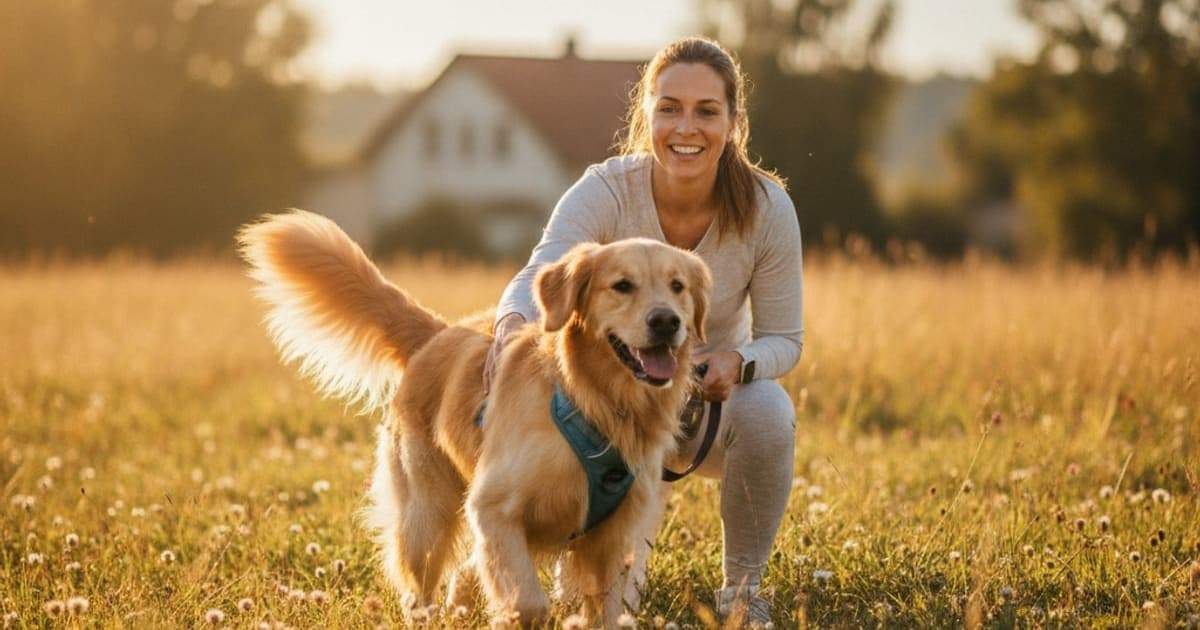 A dog being cared for at home, illustrating tb-500 vs arthroscopy for dogs: what each one does