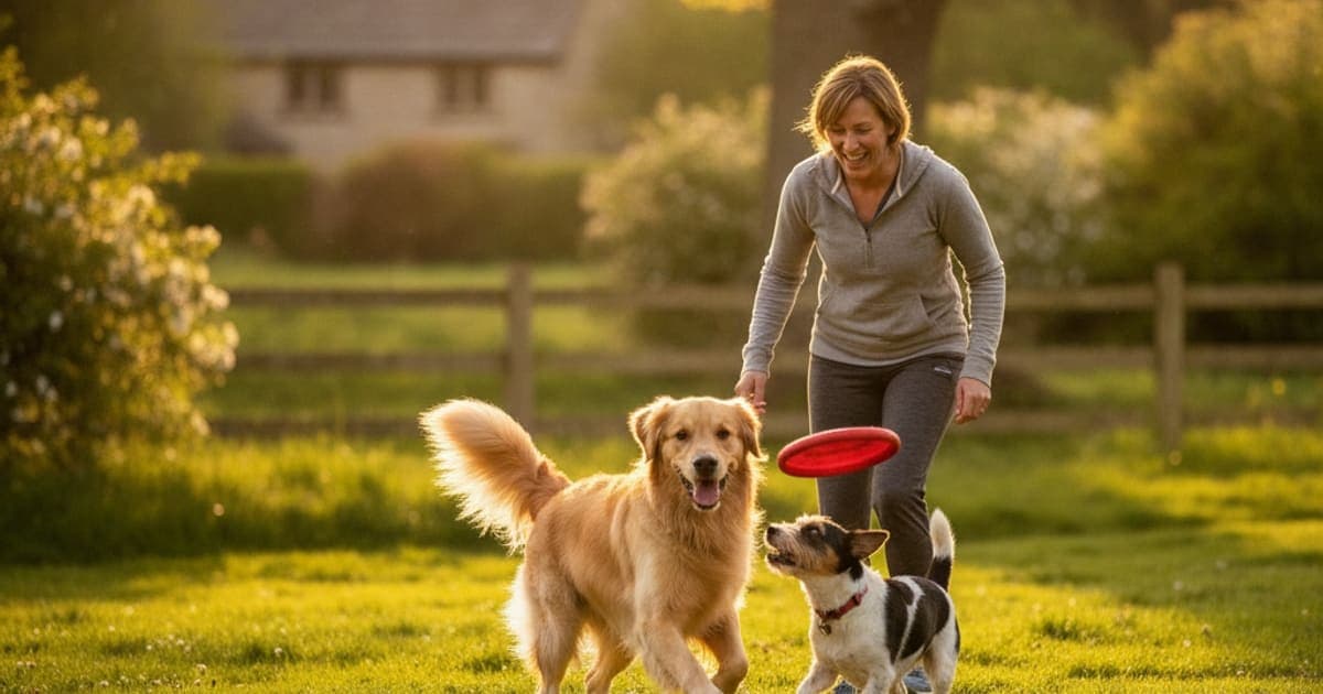 A dog being cared for at home, illustrating tb-500 vs chondroitin for dogs: which fits your dog