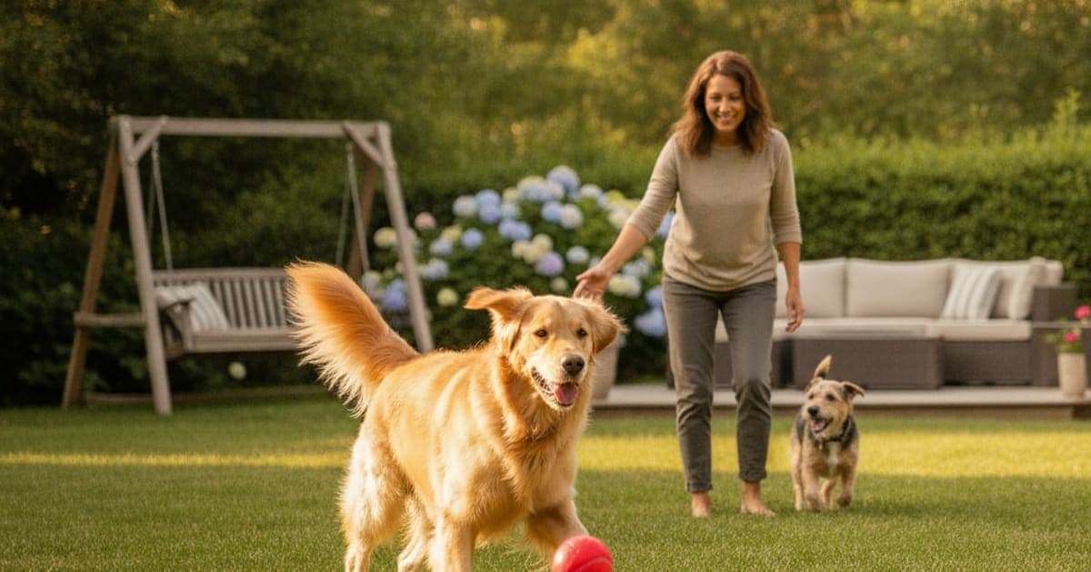 A dog being cared for at home, illustrating tb-500 vs dasuquin: which works better for dogs