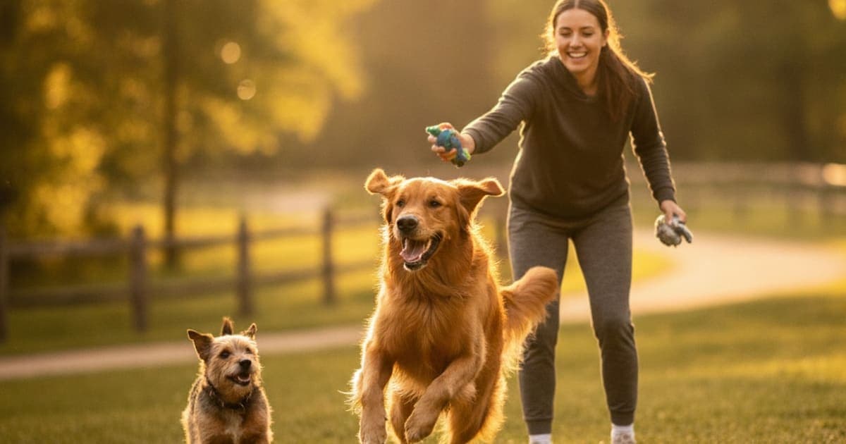 A dog being cared for at home, illustrating the wolverine stack benefits for dogs: what research shows