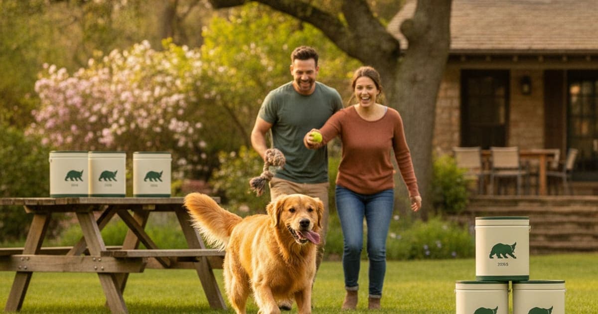 A dog being cared for at home, illustrating wolverine stack bulk pricing 2026 for dogs