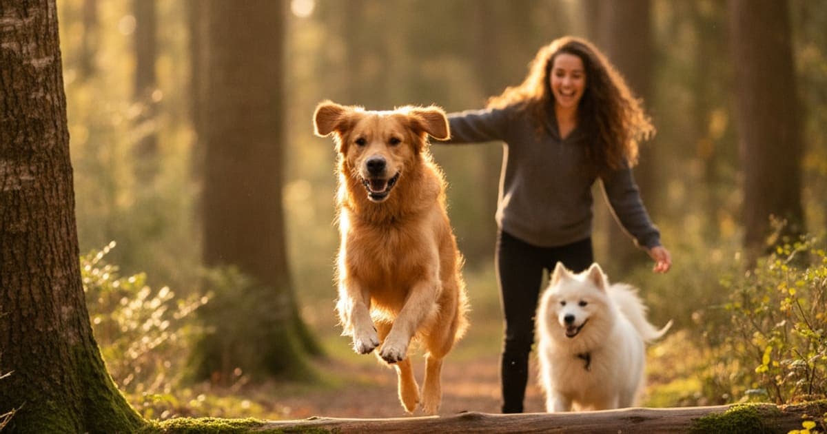 A dog being cared for at home, illustrating flying with the wolverine stack for dogs