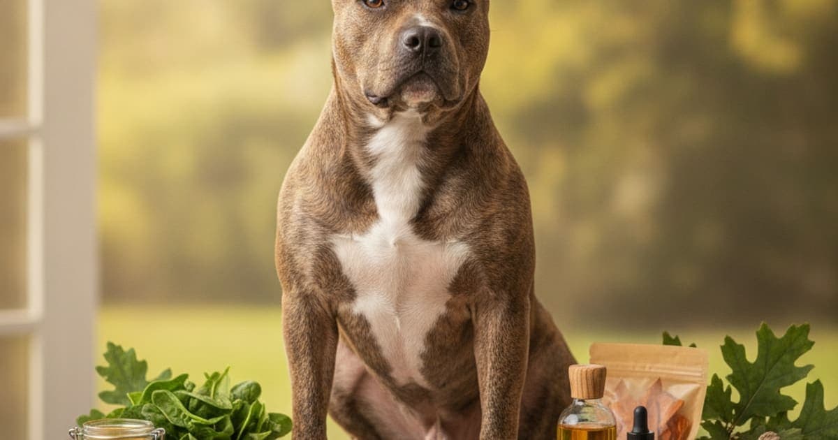 A dog being cared for at home, illustrating the wolverine stack for dogs on steroids: what to know