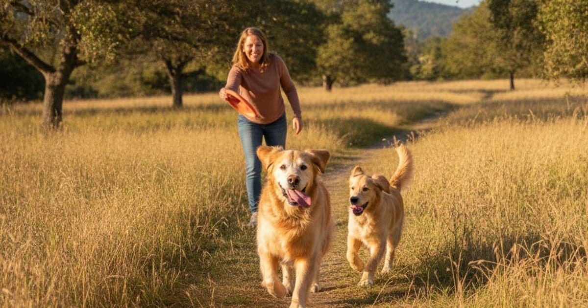 A dog being cared for at home, illustrating the wolverine stack for dog elbow arthritis: does it work
